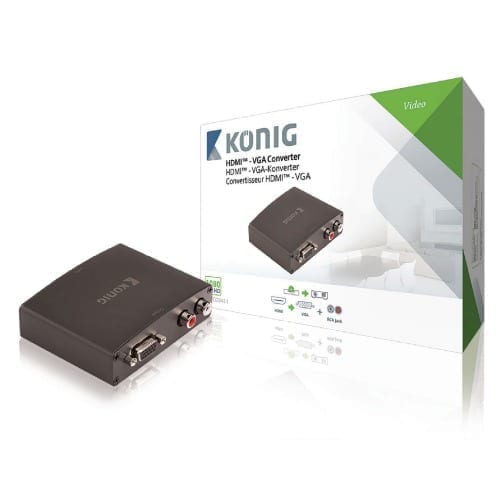 Convertitore video da HDMI a VGA con audio Konig