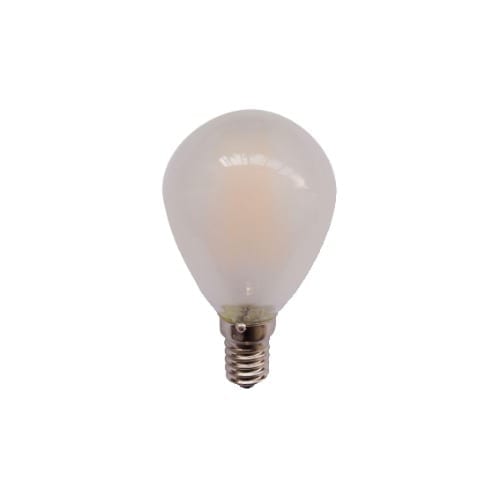 Lampada LED smerigliata mini goccia E14 4W luce naturale GBC