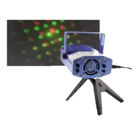Laser grafico 6 giochi di luce con treppiede - GBC