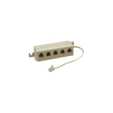 Adattatore modulare telefonico 1 spina / 5 prese - GBC