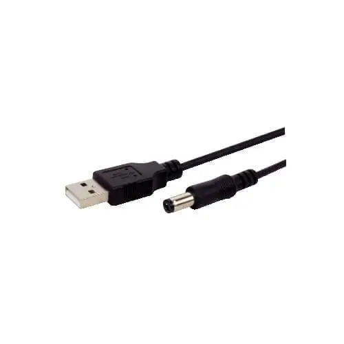 Cavo USB tipo A a spinotto 5,5x2,1mm GBC