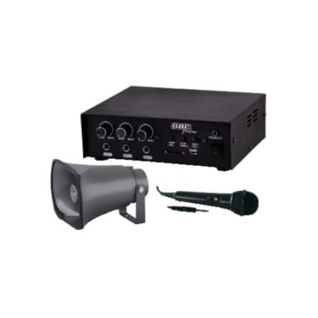Kit amplificatore 30W con MP3 / tromba / microfono - GBC