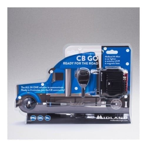 CB GO Ricetrasmettitore M- Mini + antenna LC29 + base magnetica Midland