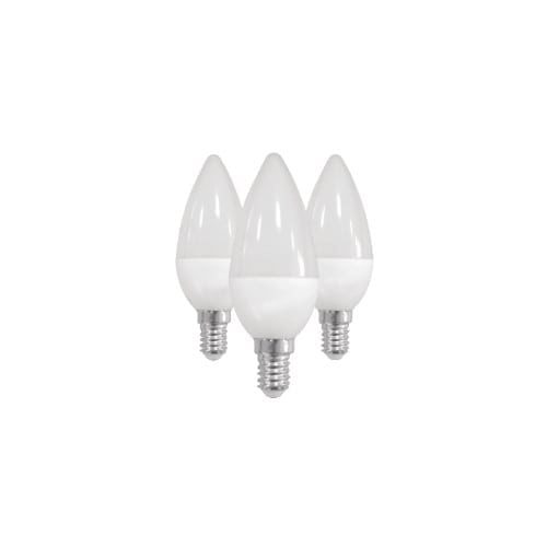 Kit 3 lampadine LED oliva luce calda 6W