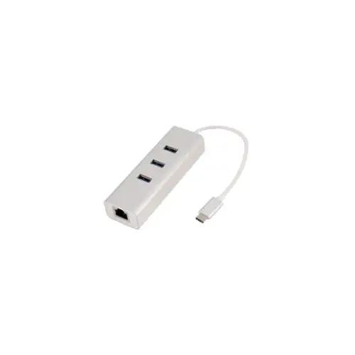 Convertitore USB 3.1C - RJ45 + 3 USB