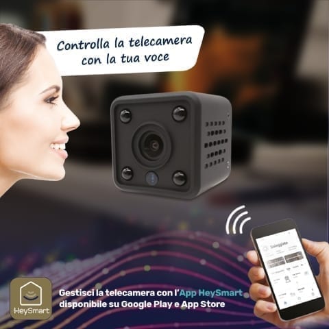 Micro Telecamera IP Wi-fi compatibile Alexa / Google Assistant