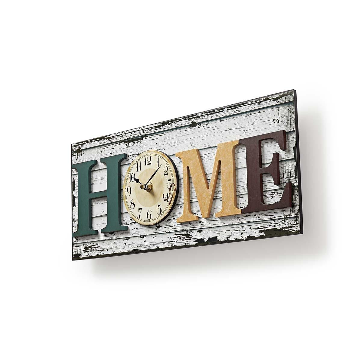Orologio da parete stile legno in cornice | Design “HOME”