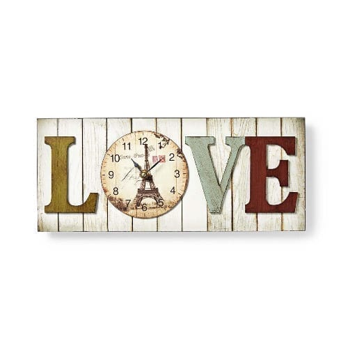 Nedis Orologio da parete "Love"