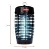 FLYTRAP OUT 18XL - Lampada insetticida uv per esterni / interni 18W