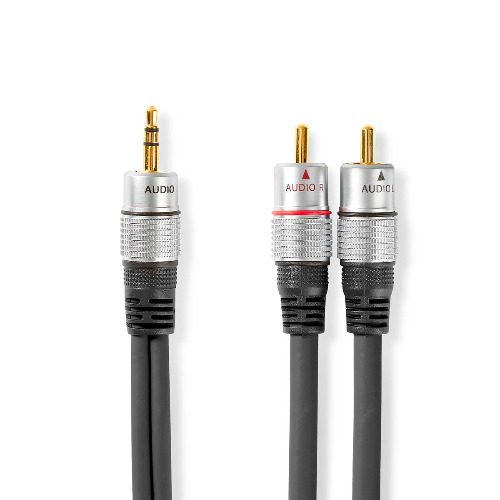 Nedis Cavo Audio mini jack 3,5mm - 2x RCA 5mt