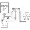 Kit fotovoltaico 27W - 12V - con regolatore e lampade led - Batteria non inclusa