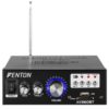103.144 - Amplificatore portatile con bluetooth MP3 e tuner integrato 2x 40W