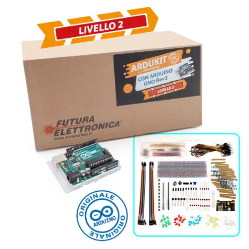 Arduino Uno R3 Originale + Set componenti - Livello 2