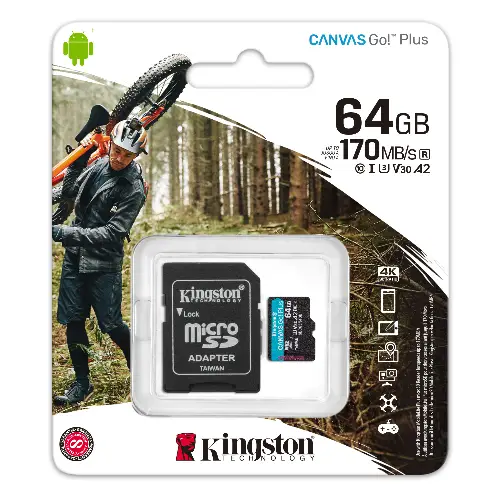 Micro SDHC Kingston 64GB V30 U3