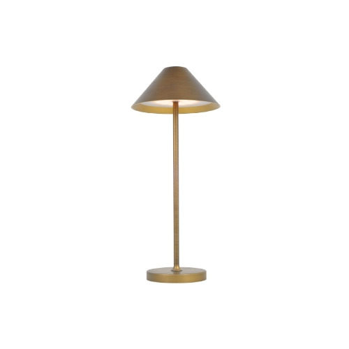 Liberty - Lampada da tavolo in alluminio a batteria 3W bronzo
