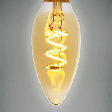 CANDELA DECO FLEX - Lampadina vintage LED candela deco flex E14 4W luce calda