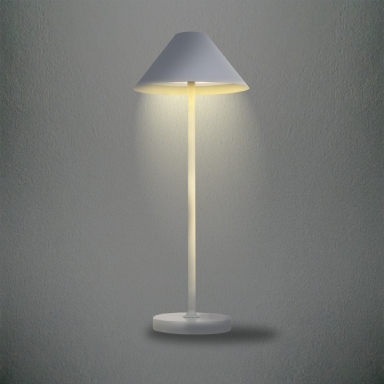 Liberty - Lampada da tavolo in alluminio a batteria 3W silver