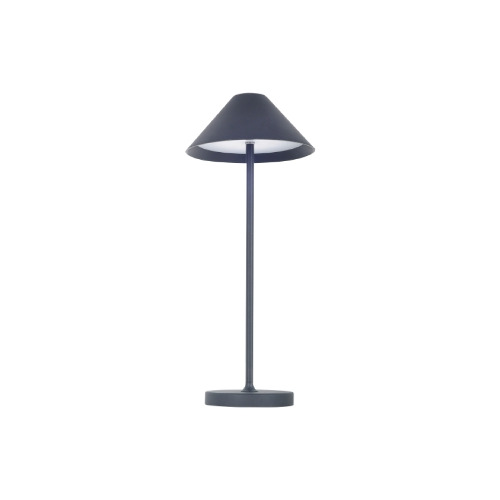 Liberty - Lampada da tavolo in alluminio a batteria 3W nera