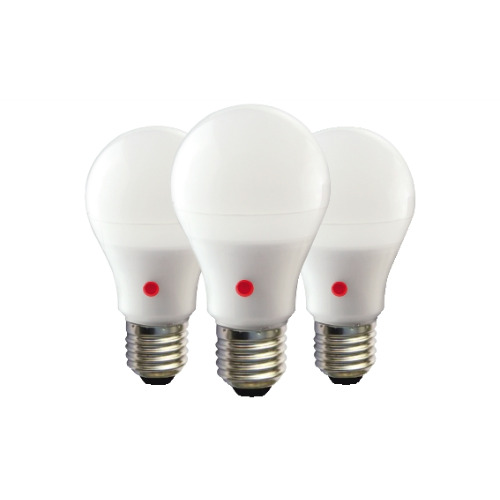 Kit 3 lampadina LED goccia A65 E27 12W crepuscolare luce naturale 4000°K