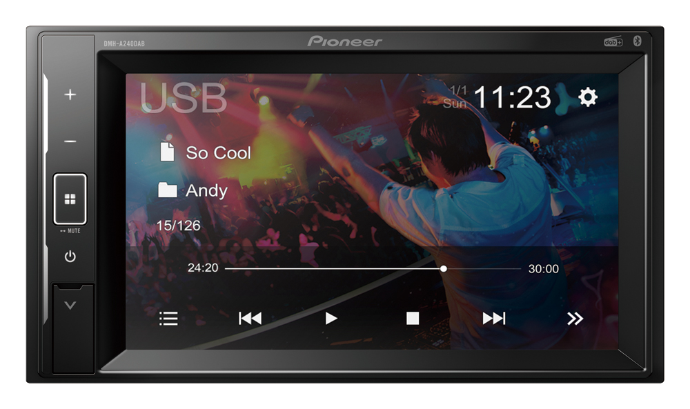 Pioneer DMH-A240DAB stereo doppio din