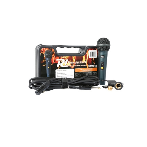 Microfono dinamico professionale XLR unidirezionale cavo 5m con valigia
