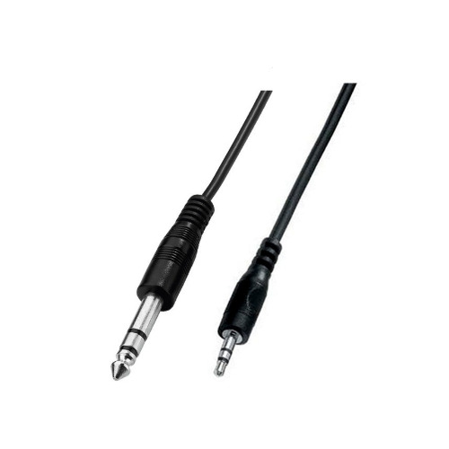 Cavo mini jack stereo - jack 6,3 stereo 1,5mt