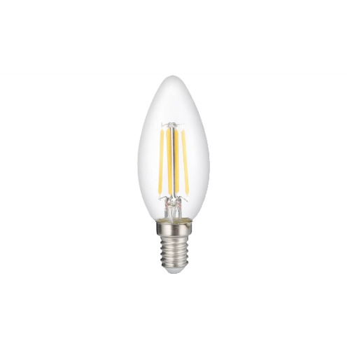 Lampadina LED filament oliva E14 4W luce calda 3000°K