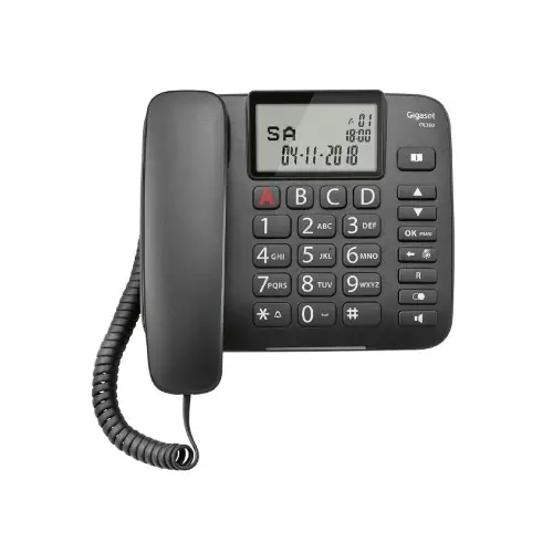 GIGASET DL-380 BLACK - Telefono a filo
