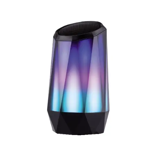 CRYSTAL - Altoparlante bluetooth con LED multicolor, player MP3 e vivavoce