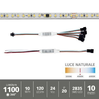 Striscia LED digitale 10 metri effetto running 2835 120LED/M 4000K 10W/M IP20_04.tif_f