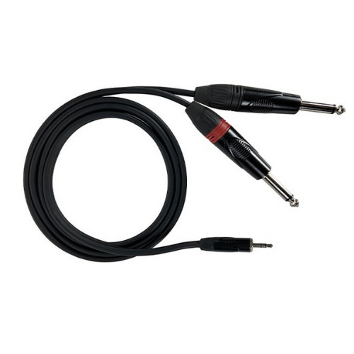 Cavo mini jack - 2 x jack 3mt Zzipp