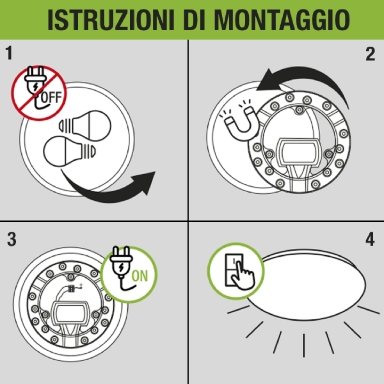 Ring LED24 – Circolina LED 24W con base magnetica