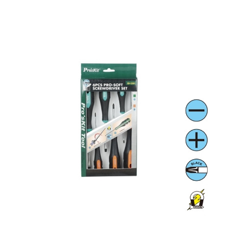 SD-2301 - Set 6 cacciaviti pro-soft taglio-croce