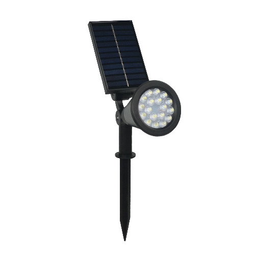 Faretto solare LED multicolor RGBW da esterno con picchetto
