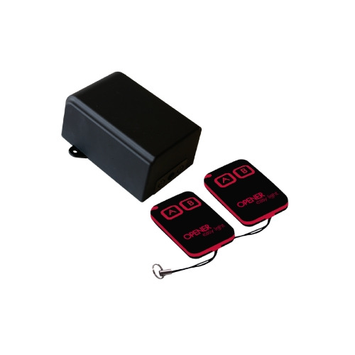 OPENER EASY LIGHT - Kit ricevitore+2 radiocomandi universali 2 canali 433.92 mhz per esterno a 220 v