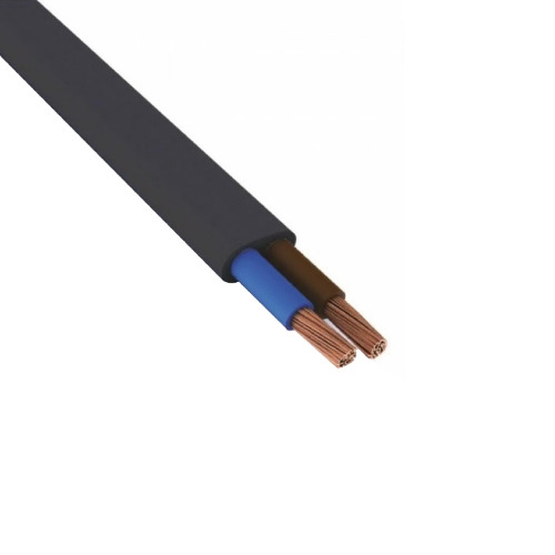 Cavo elettrico multipolare 2x0,75 - nero piatto