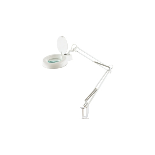 Lampada con lente 3 diottrie e morsetto a vite circolina T5