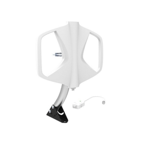 SDES-IN - Mini antenna da esterni amplificata per TV DVB-T