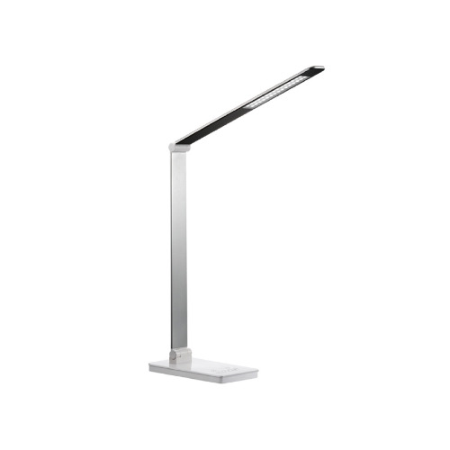 CHARGY - Lampada da tavolo 45 led dimmer touch con base di ricarica wireless per smartphone
