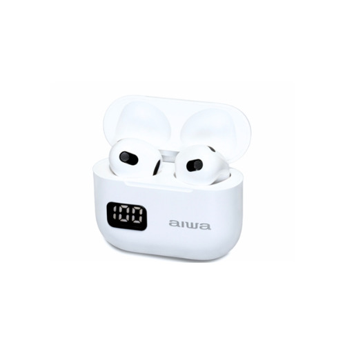 Aiwa - EBTW-100WT Auricolari BT con display della batteria