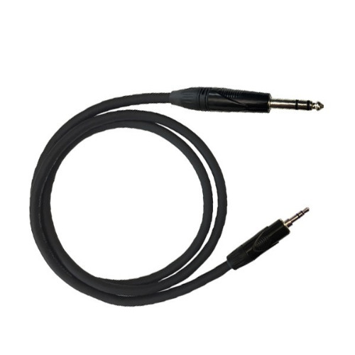 Cavo mini jack 3,5 - jack 6,3 stereo 1mt Professionale