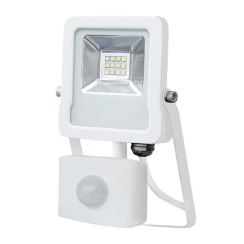 Faro LED con PIR 10W Luce naturale Bianco
